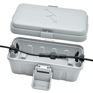 1PCS Weatherproof Electrical Connection Box, Outdoor Electrical Box (Grey)